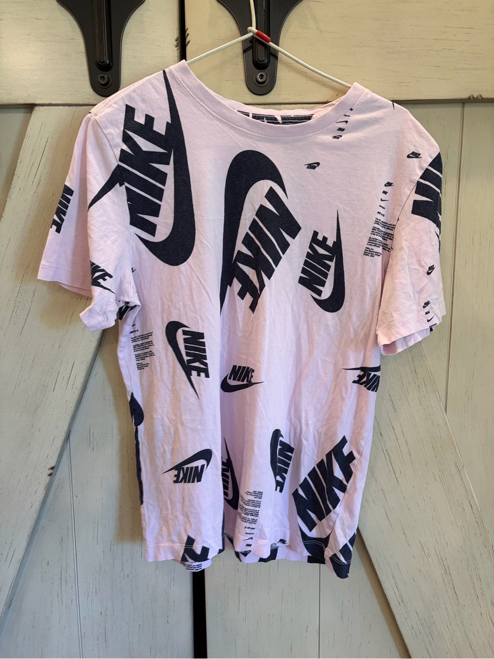 Nike Modern AOP Futura Logo Tee Shirt Size Small